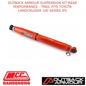 OUTBACK ARMOUR SUSPENSION KIT REAR TRAIL FITS TOYOTA LANDCRUISER 100 SERIES IFS